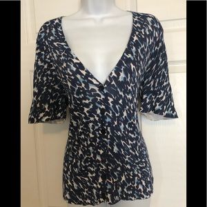 Ann Taylor Loft Leopard Print Cardigan Size Medium